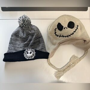 Jack Skellington Beanie and Knit Hat Set. The Nightmare Before Christmas Winter